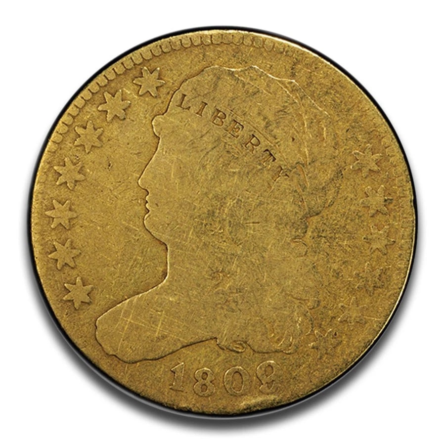 1809/8 CAPPED BUST $5 GOLD HALF EAGLE GOOD-4 (1 of 2)