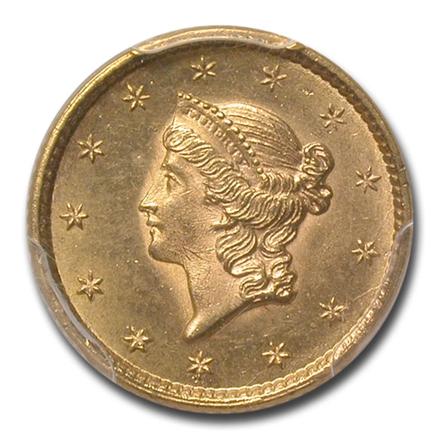 1853 $1 LIBERTY HEAD GOLD (1 of 2)