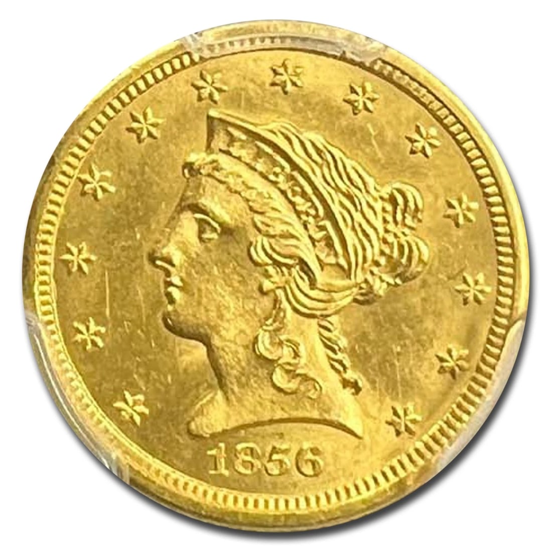 1856-S $2.50 LIBERTY GOLD QUARTER EAGLE (1 of 2)
