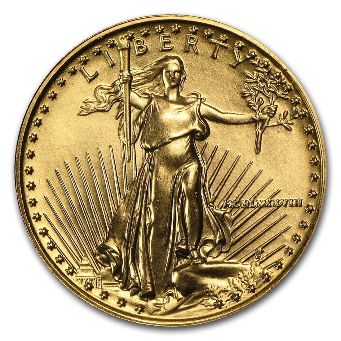 1988 1/4 OZ AMERICAN GOLD EAGLE (1 of 2)