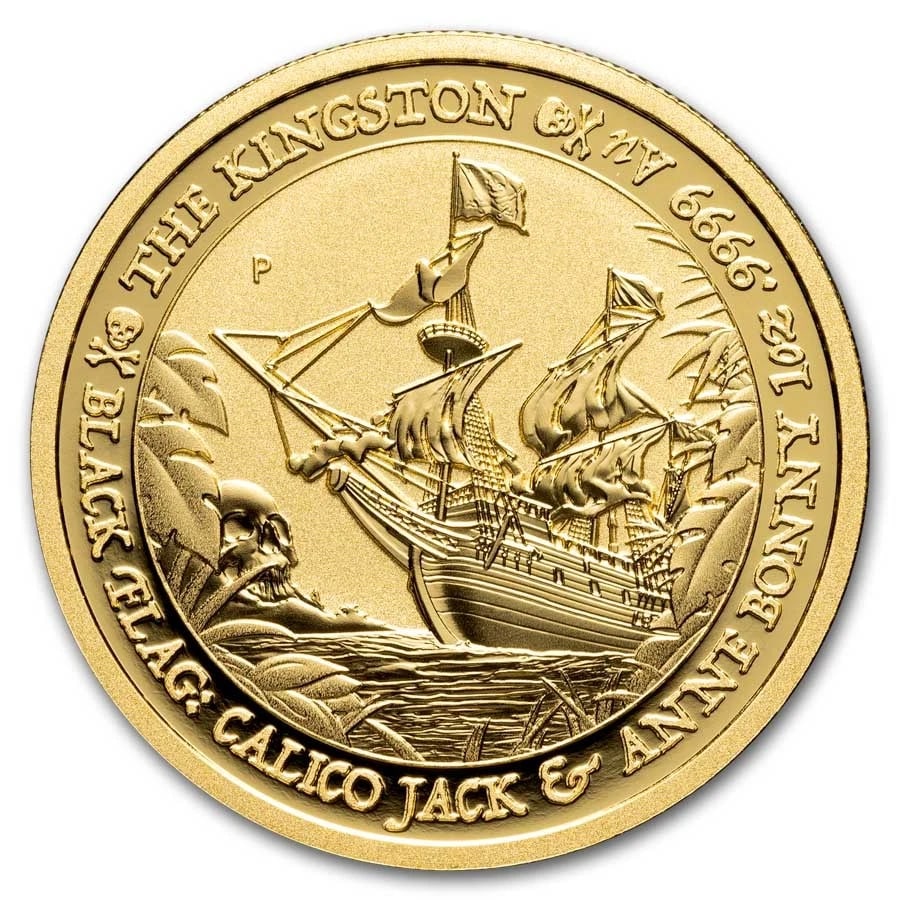 2024 TUVALU 1 OZ GOLD BLACK FLAG (1 of 2)
