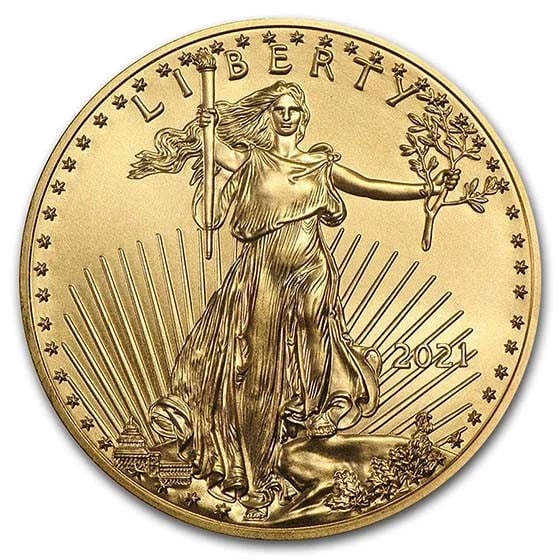 2021 1 OZ AMERICAN GOLD EAGLE COIN BU (TYPE 1) (1 of 2)