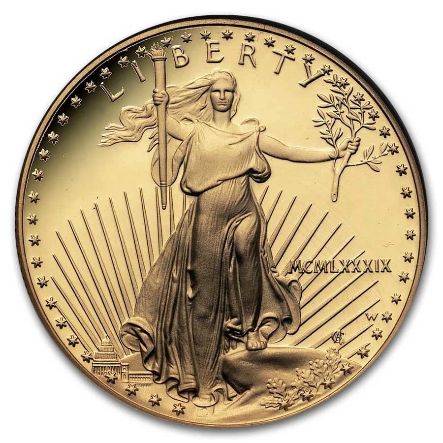 1989-W 1 OZ PROOF AMERICAN GOLD EAGLE PF-69 (1 of 2)