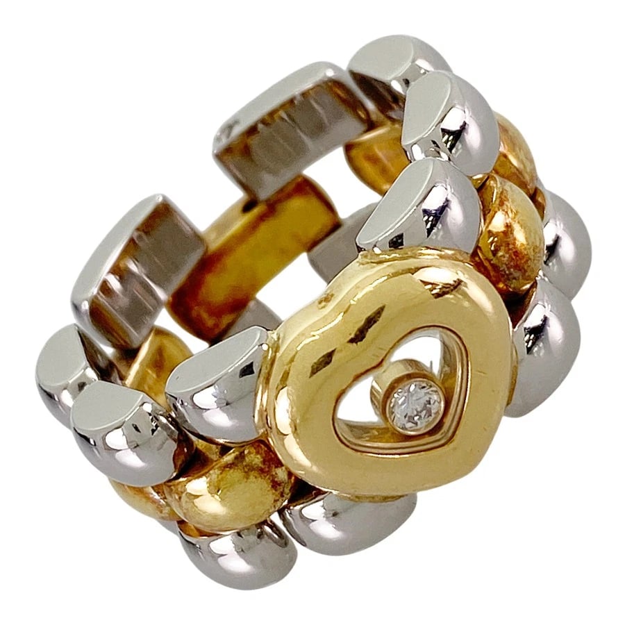 CHOPARD HAPPY DIAMOND YELLOW GOLD DIAMOND RING: Chopard Happy Diamond Yellow gold Diamond Ring Brand: Chopard Type: Ring Material: 18K Yellow Gold Stainless Steel Main Stone Natural Color: Gold Size: 6 US Accessories: None Accessories