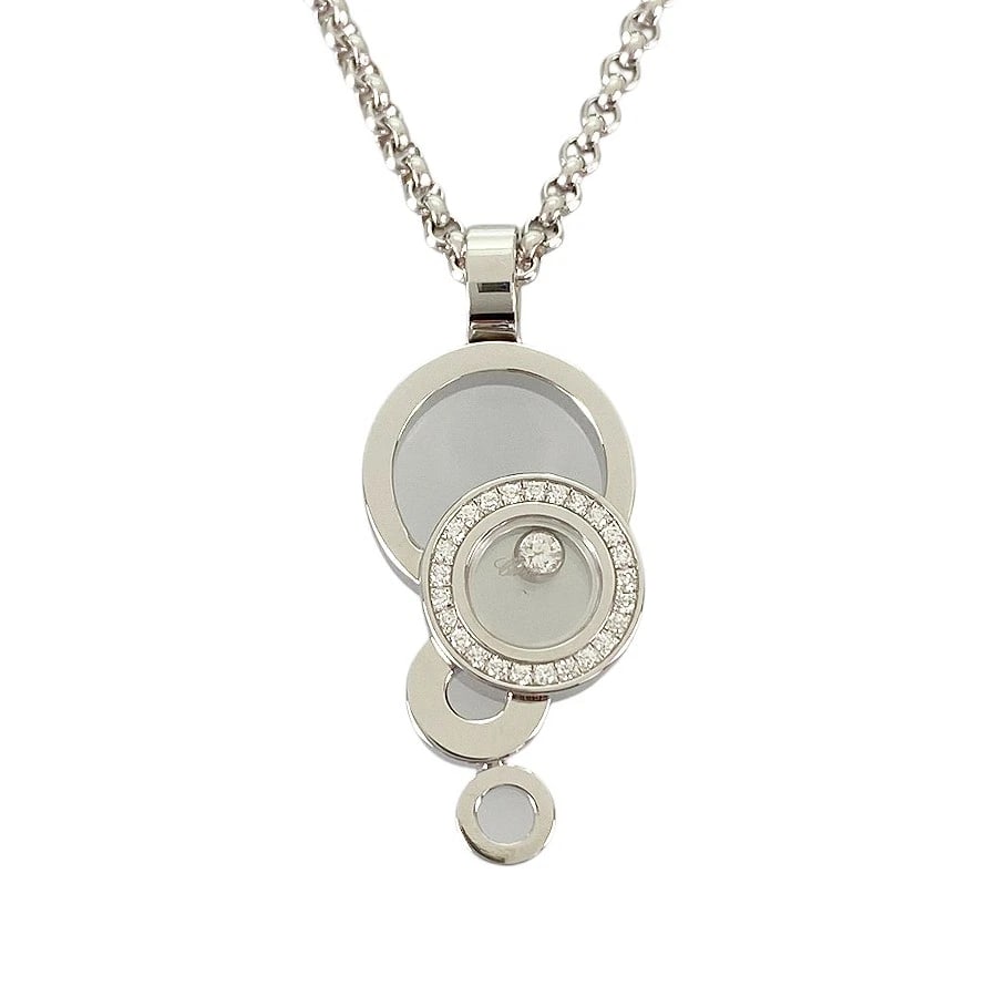 CHOPARD HAPPY DIAMOND BUBBLE WHITE GOLD DIAMOND NECKLACE (1 of 10)
