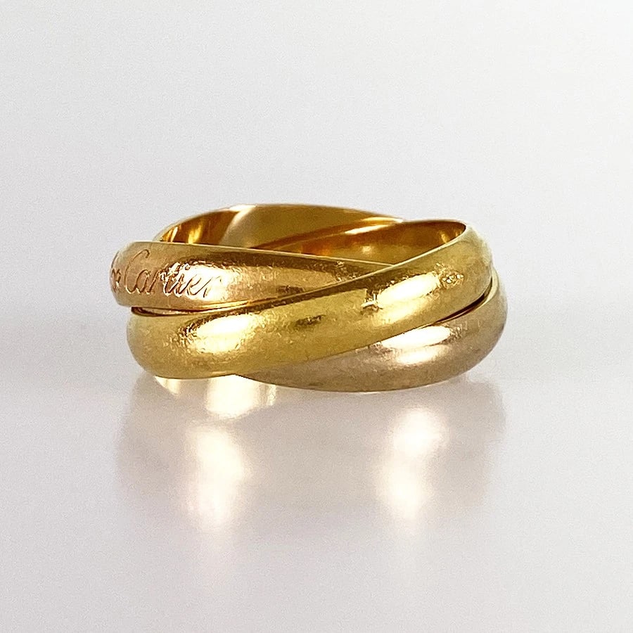 CARTIER TRINITY MM YELLOW GOLD RING (1 of 7)