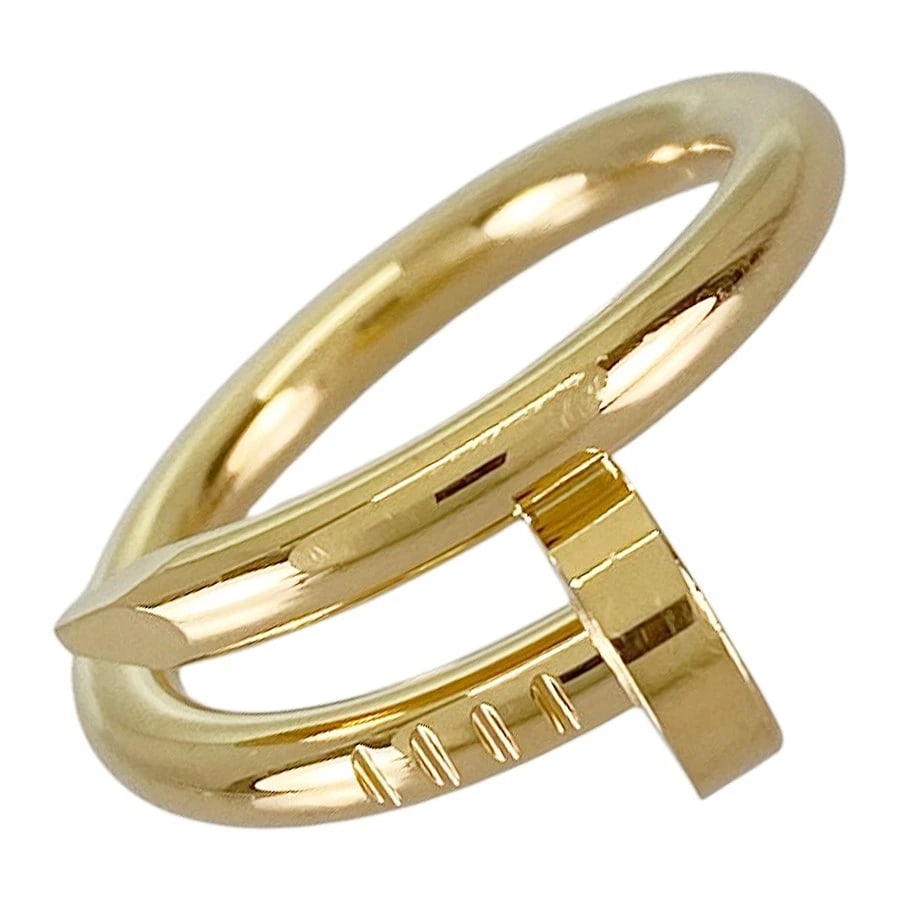 CARTIER JUSTE UN CLOU YELLOW GOLD RING: Cartier Juste un Clou Yellow gold Ring Brand: Cartier Type: Ring Material: 18K Yellow Gold Color: Gold Size: 6 US Accessories: None Accessories Notice: When purchasing pre-owned goods, please