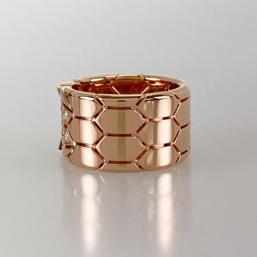 BVLGARI SERPENTI ROSE GOLD RUBELLITE RING (1 of 5)