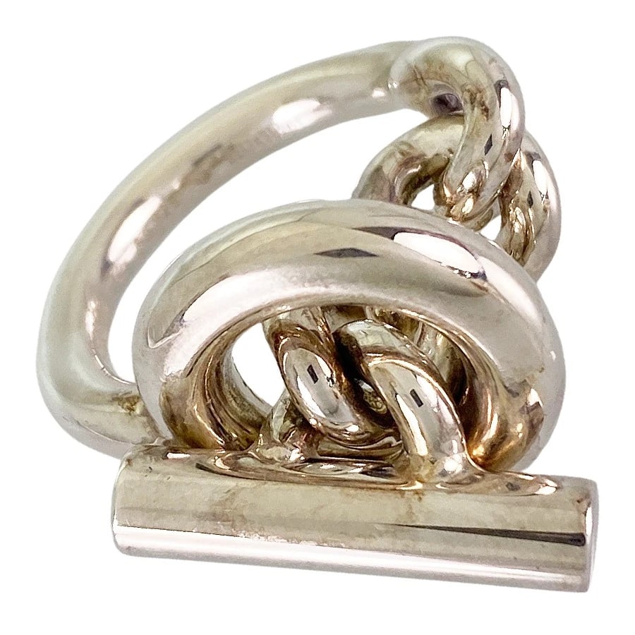 HERMES CROISETTE SILVER RING (1 of 8)