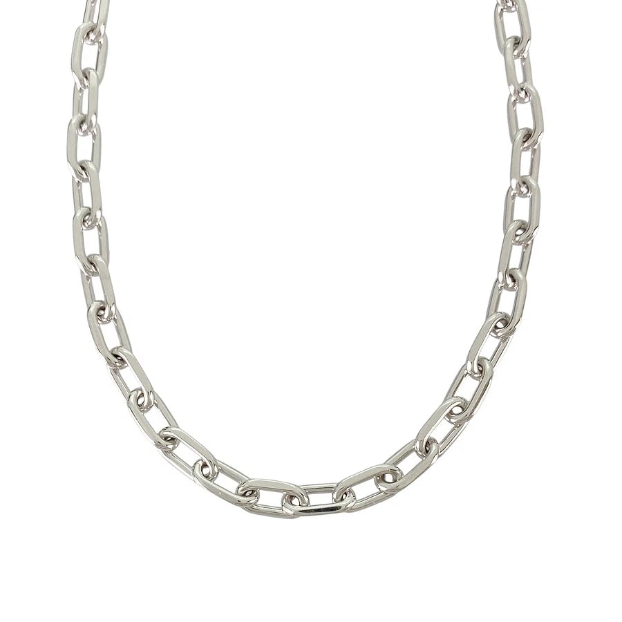 CARTIER SPARTACUS WHITE GOLD NECKLACE: Cartier Spartacus White gold Necklace Brand: Cartier Type: Necklace Material: 18K White Gold Color: Silver Size: Necklace full length:47cm Accessories: None Accessories Notice: When