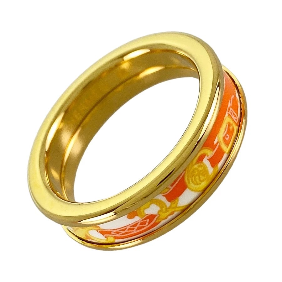 HERMES BRID DE GARA LOVE GOLD PLATED RING: HERMES Brid de Gara Love Gold plated Ring Brand: HERMES Type: Ring Material: Gold Plated Color: Gold Size: US:7 Accessories: None Accessories Notice: When purchasing pre-owned goods, please