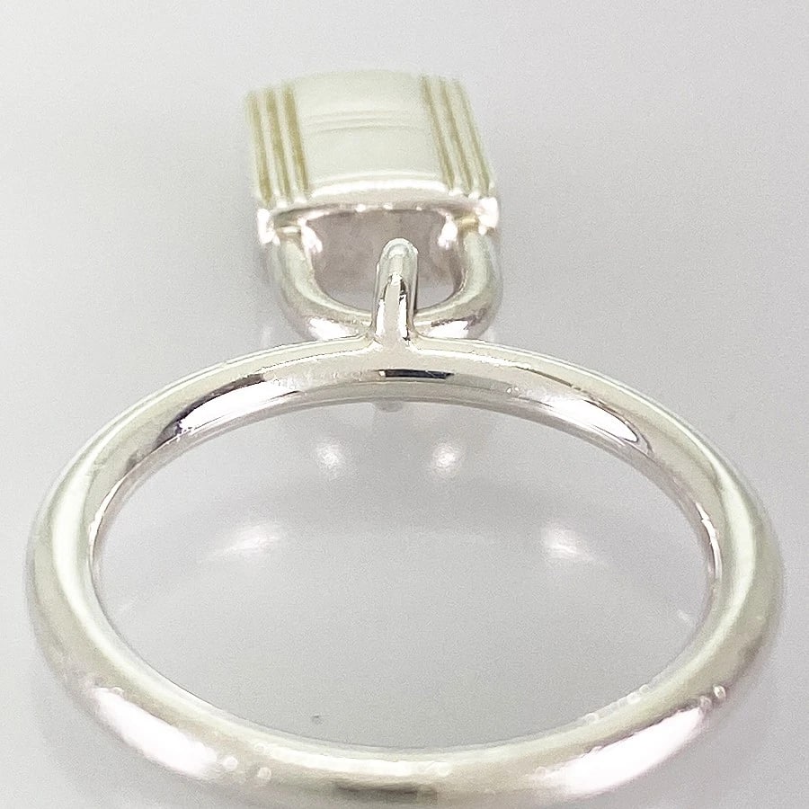 HERMES AMULETTES CADENA SILVER RING - 4