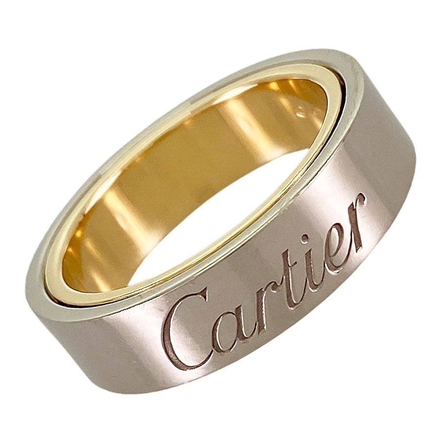 CARTIER SECRET LOVE WHITE GOLD RING: Cartier Secret Love White gold Ring Brand: Cartier Type: Ring Material: 18K White Gold 18K Rose Gold Color: Silver Size: US:6.5-7 Accessories: None Accessories Notice: When purchasing