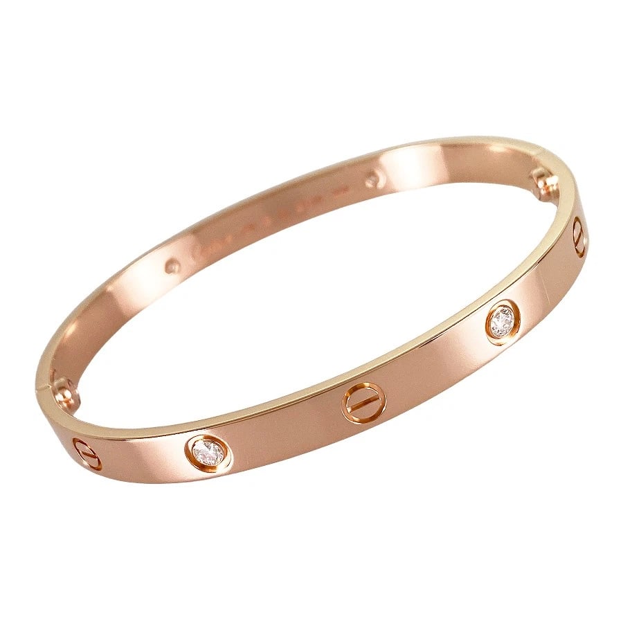 CARTIER LOVE ROSE GOLD BRACELET: Cartier Love Rose gold Bracelet Brand: Cartier Type: Bracelet Material: 18K Rose Gold Color: Gold Size: Bracelet width:6.5mm Wrist 18cm Accessories: None Accessories Notice: When purchasin