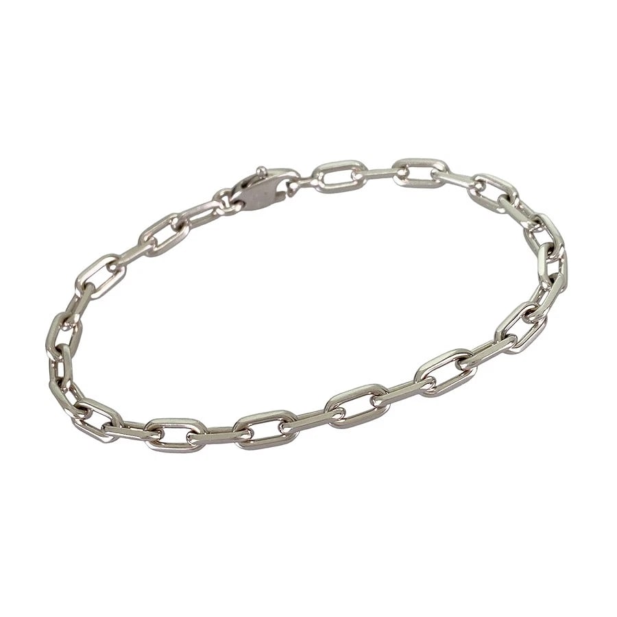 CARTIER SPARTACUS WHITE GOLD BRACELET: Cartier Spartacus White gold Bracelet Brand: Cartier Type: Bracelet Material: 18K White Gold Color: Silver Size: Wrist 19cm Accessories: None Accessories Notice: When purchasing pre-owned