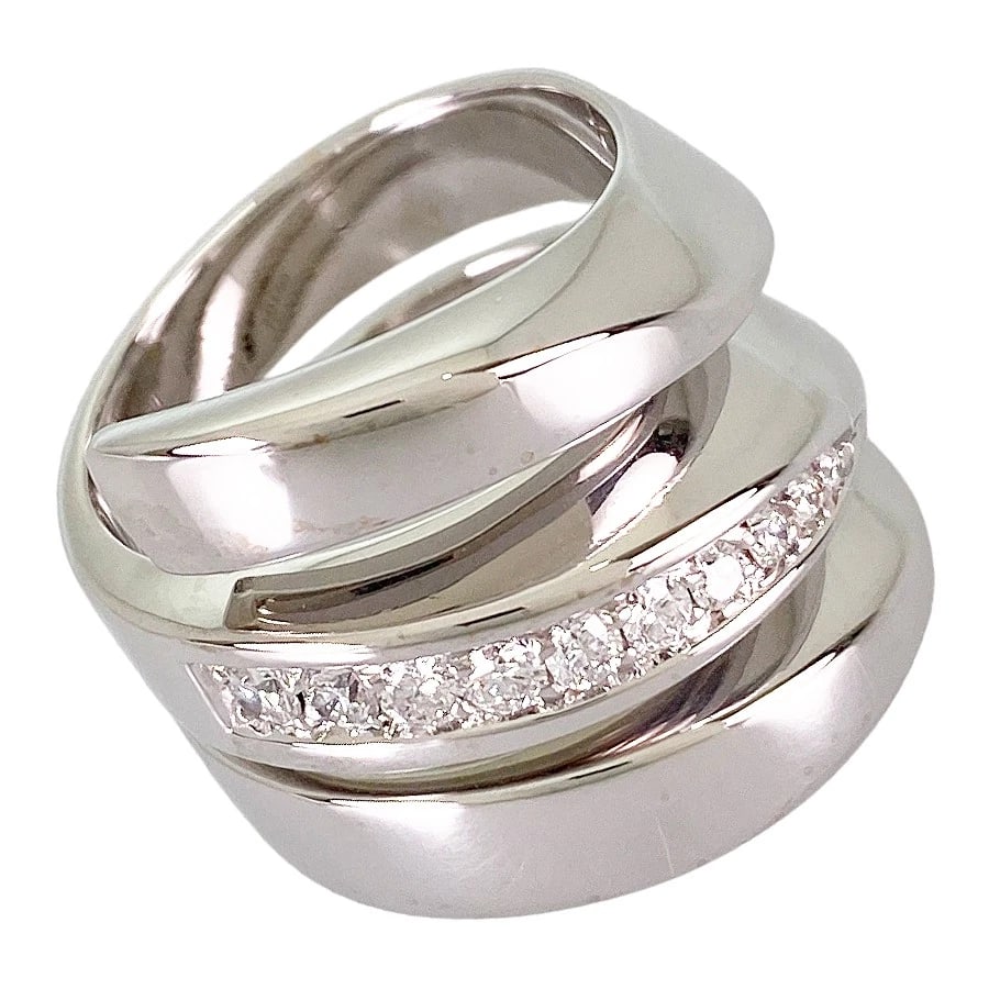 FRED SERPENTINE WHITE GOLD DIAMOND RING (1 of 7)