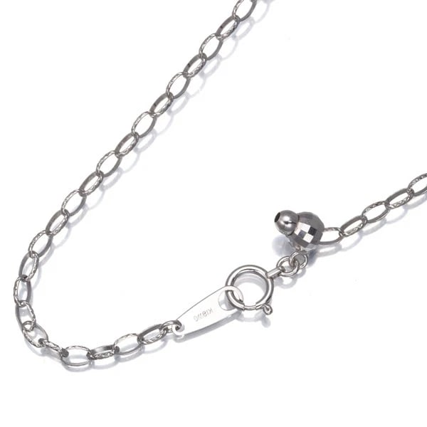 OVAL LINK CHAIN NECKLACE: Oval Link Chain Necklace Brand: Unbranded Type: Necklace Material: 18K / 750 / White Gold Color: White Gold Size: Necklace length: 51cm Accessories: None Accessories Notice: When purchasin