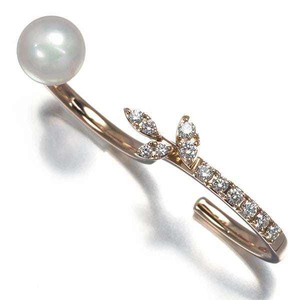 TASAKI RING AKOYA PEARL DIAMOND: TASAKI Ring Akoya Pearl Diamond Brand: TASAKI Type: Ring Material: 18K / 750 / Rose Gold Color: Rose Gold Size: US5.75-6 / US6-6.25 Accessories: None Accessories Notice: When purchasing