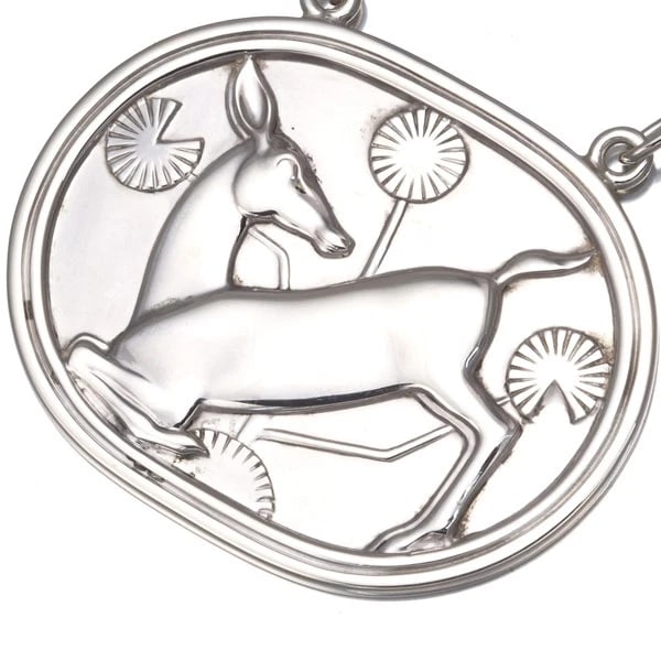 GEORG JENSEN NECKLACE 95 DEER 925 STERLING SILVER (1 of 3)