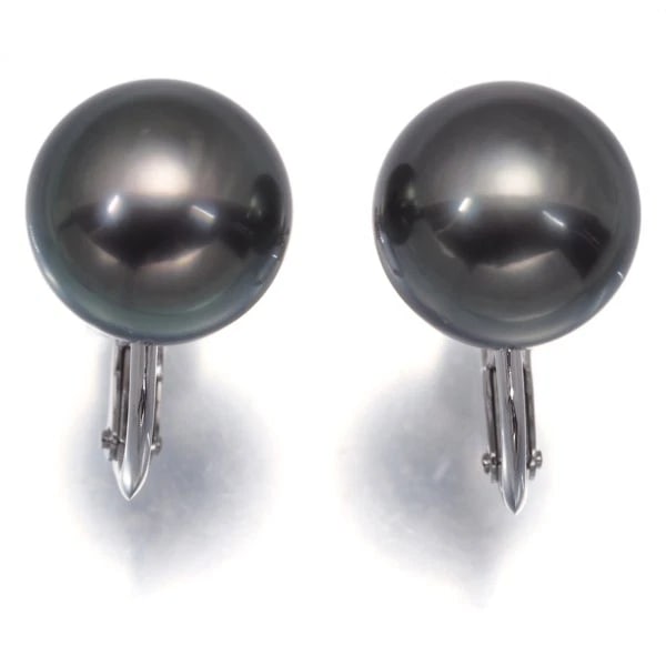 TASAKI EARRINGS BLACK SOUTH SEA PEARL: TASAKI Earrings Black South Sea Pearl Brand: TASAKI Type: Earrings Material: 18K / 750 / White Gold Main Stone South Sea Pearl Color: White Gold Size: [Stone] South Sea Pearl: Approximately 10.8mm