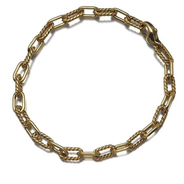 TIFFANY&CO. BRACELET TWISTCHAIN 18K 750 YELLOW GOLD (1 of 2)