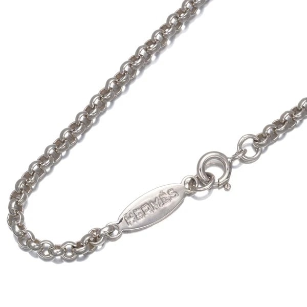 HERMES CHAIN NECKLACE SILVER (1 of 2)
