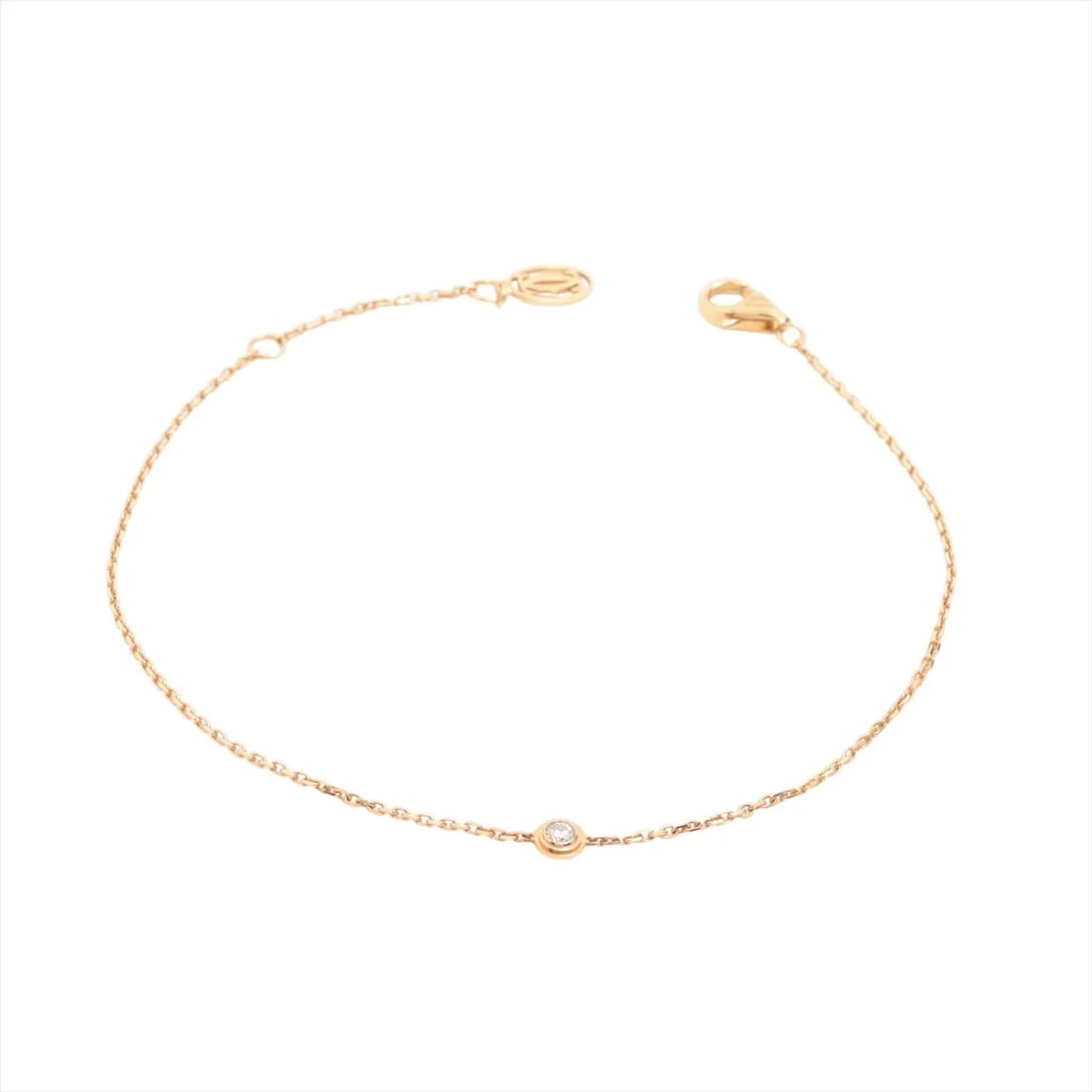 CARTIER D'AMOUR XS DIAMOND BRACELET 750(YG): Cartier D'amour XS diamond Bracelet 750(YG) Brand: Cartier Type: Bracelet Material: Not Specified Main Stone Natural Color: 750(YG) Size: Bracelet length:18.5 Accessories: None Accessories