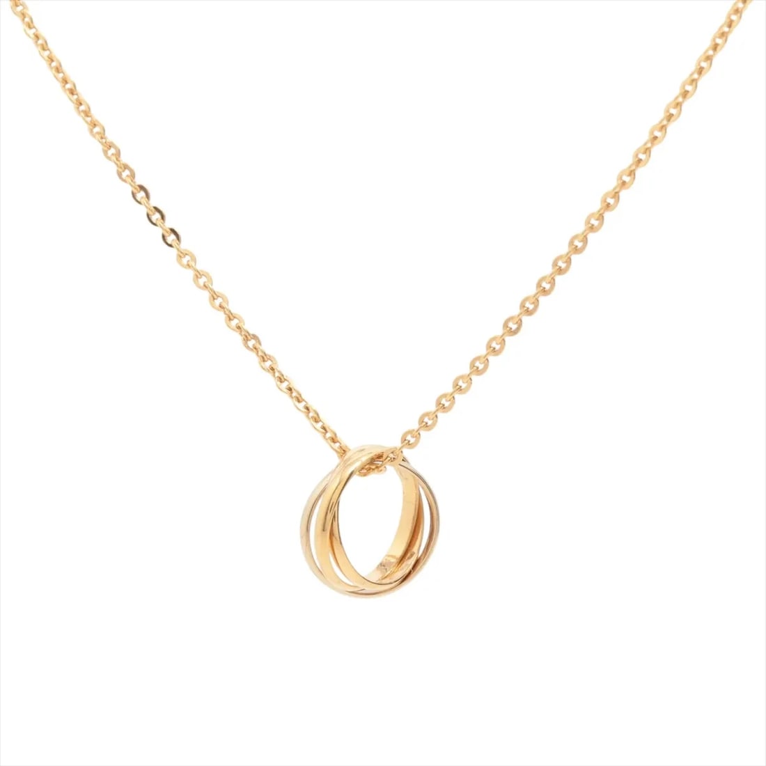 CARTIER BABY TRINITY NECKLACE 750(YG×PG×WG): Cartier Baby Trinity Necklace 750(YG×PG×WG) Brand: Cartier Type: Necklace Material: Not Specified Color: 750(YG×PG×WG) Size: Chain length:42 Accessories: None Accessories Notice: When