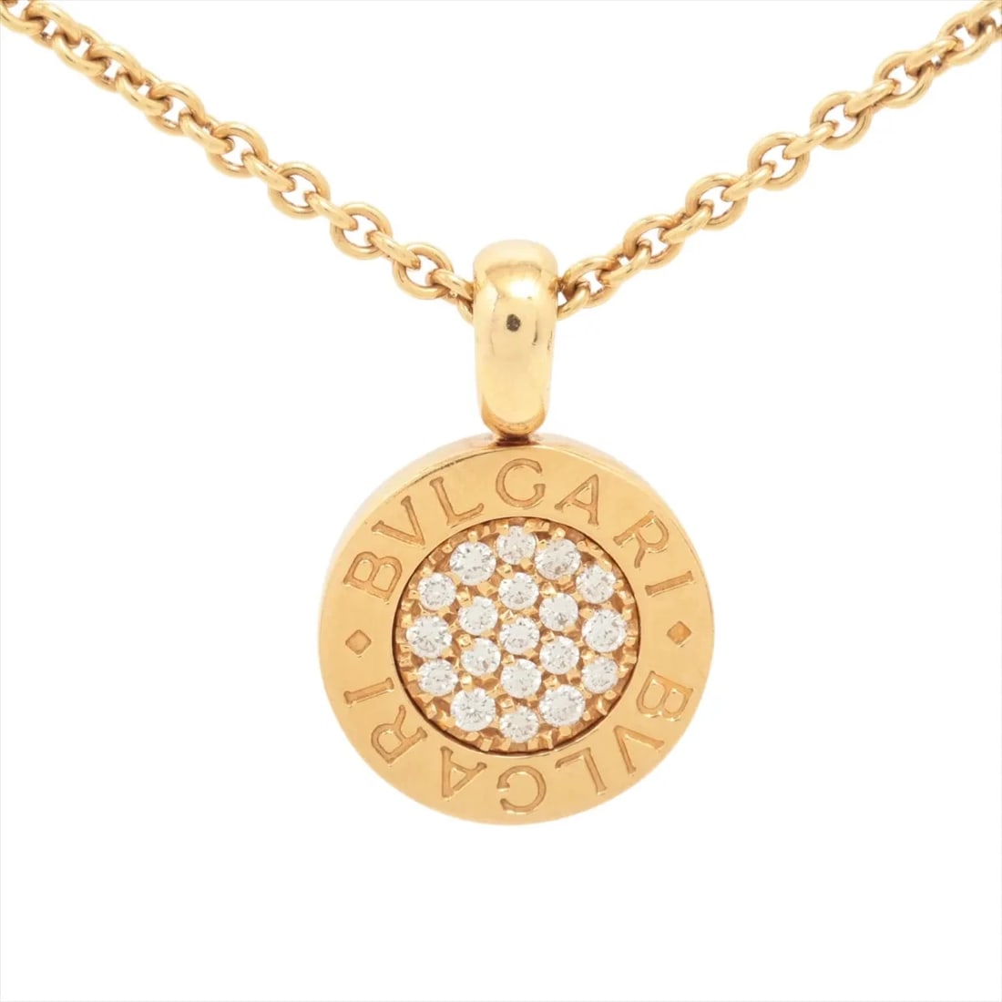 BVLGARI BVLGARI BVLGARI PAVÉ DIAMOND NECKLACE 750(YG): Bvlgari Bvlgari Bvlgari Pavé diamond Necklace 750(YG) Brand: Bvlgari Type: Necklace Material: Not Specified Main Stone Natural Color: 750(YG) Size: Chain length:40.2 Accessories: None Acce