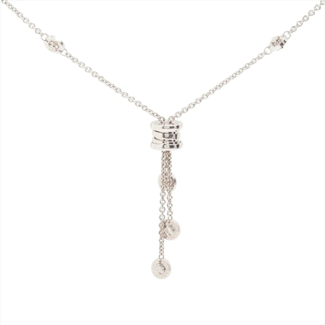 BVLGARI B.ZERO 1 ELEMENT DIAMOND NECKLACE 750(WG): Bvlgari B.Zero 1 element diamond Necklace 750(WG) Brand: Bvlgari Type: Necklace Material: Not Specified Main Stone Natural Color: 750(WG) Size: Chain length:45.2 Accessories: None Accessories