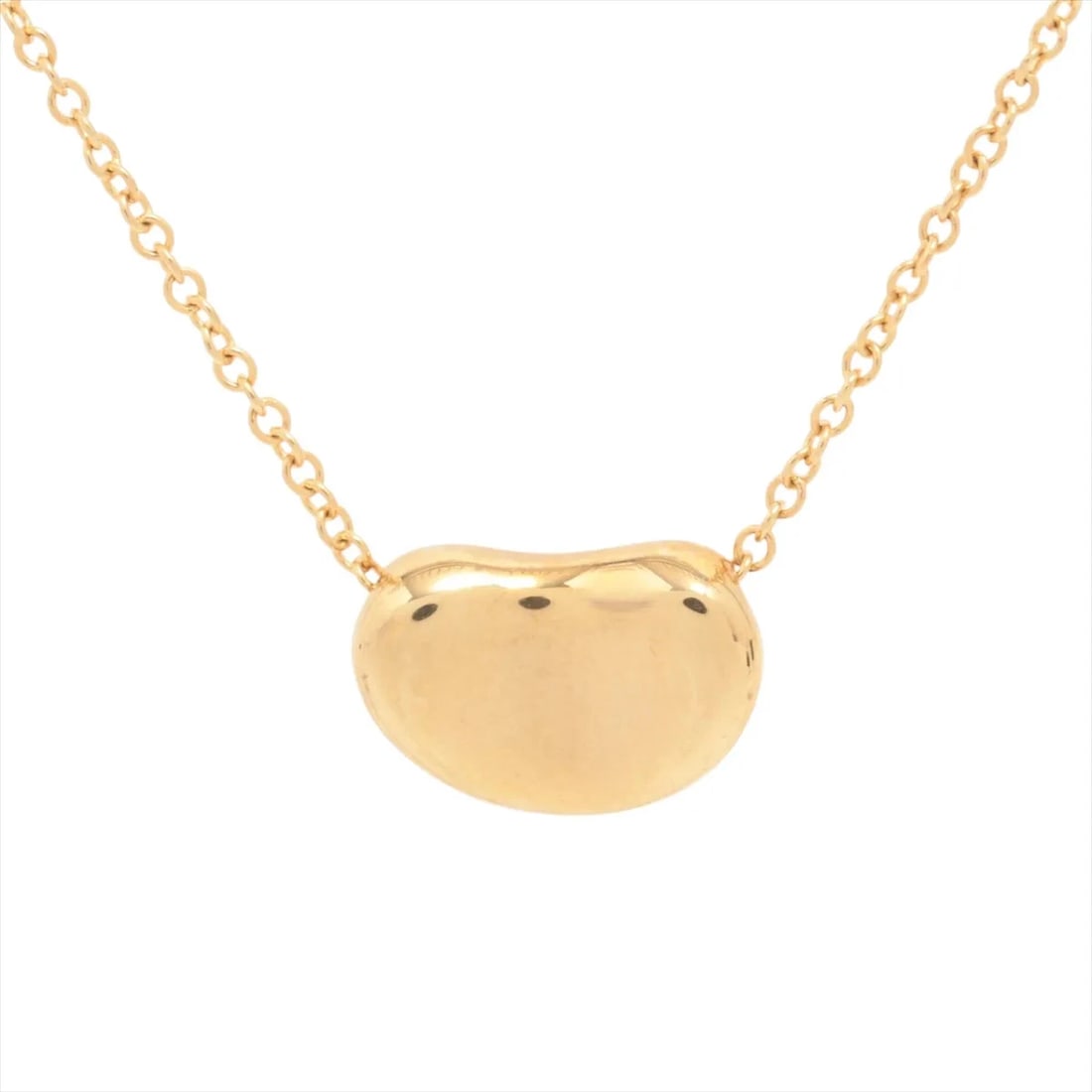 TIFFANY BEAN NECKLACE 750(YG): Tiffany Bean Necklace 750(YG) Brand: Tiffany Type: Necklace Material: none Color: 750(YG) Size: Chain length:41.2 Accessories: None Accessories Notice: When purchasing pre-owned goods, please