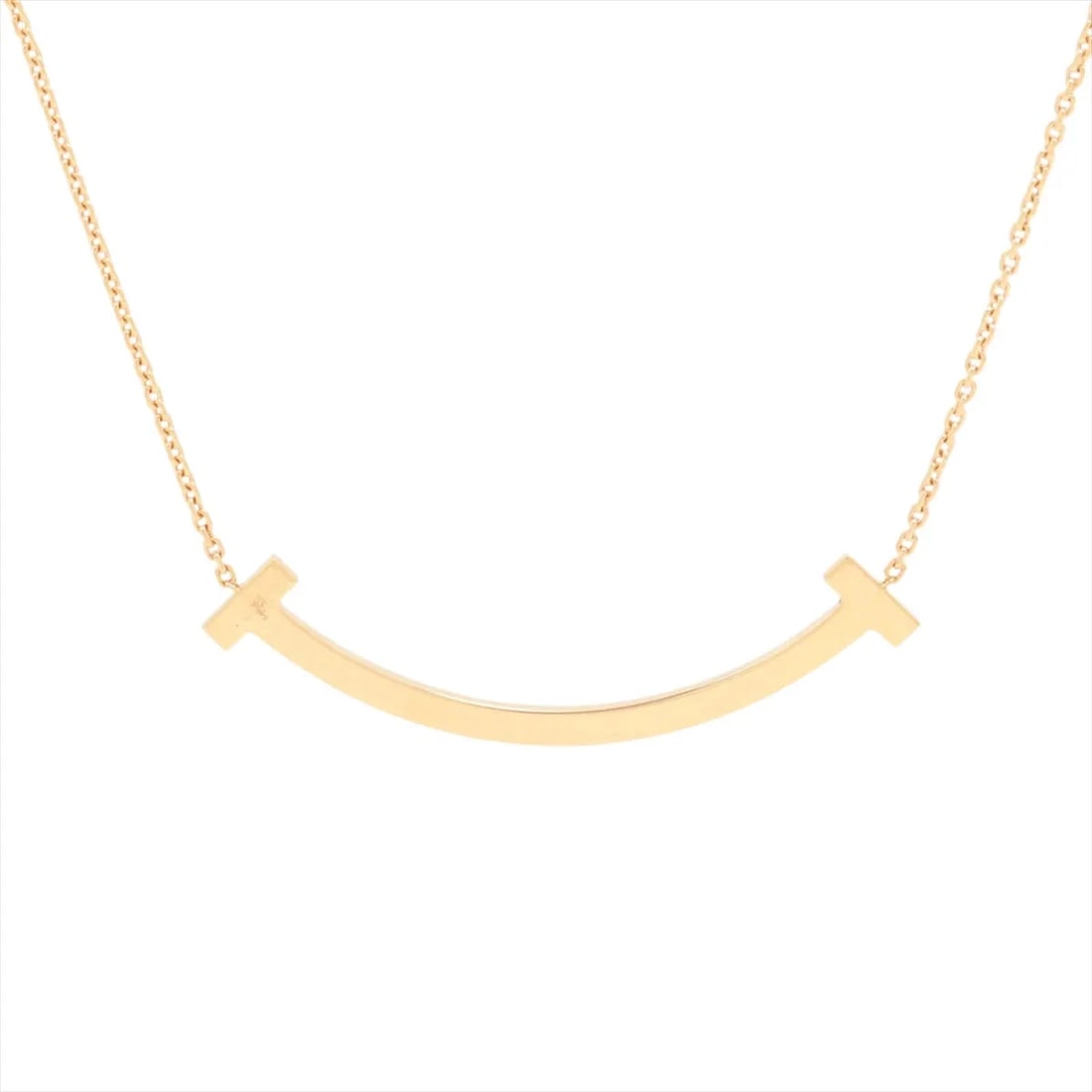 TIFFANY T SMILE MEDIUM NECKLACE 750(PG): Tiffany T Smile Medium Necklace 750(PG) Brand: Tiffany Type: Necklace Material: none Color: 750(PG) Size: Chain length:45.8 Accessories: None Accessories Notice: When purchasing pre-owned