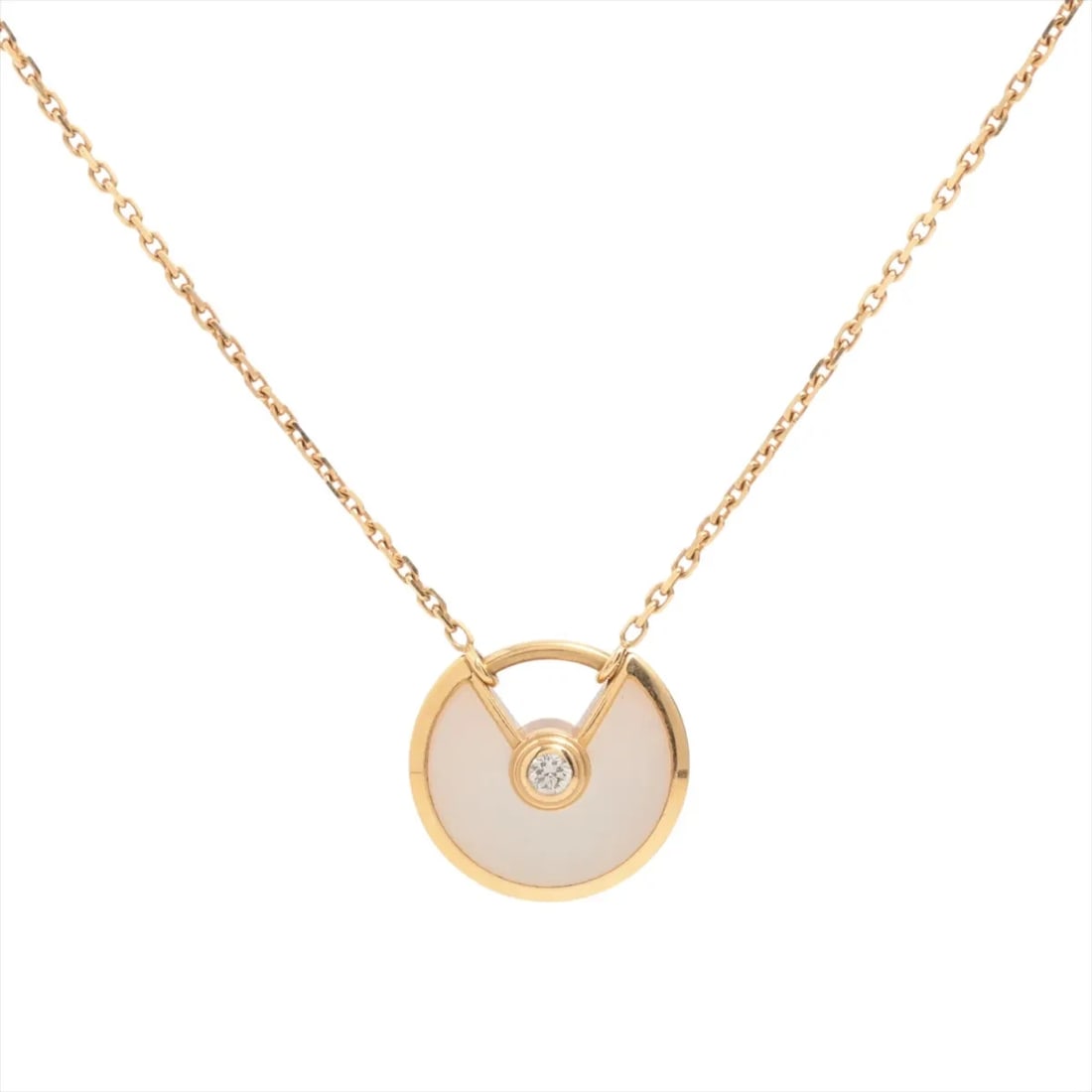 CARTIER AMULETTE DE CARTIER DIAMOND NECKLACE 750(YG): Cartier Amulette de Cartier diamond Necklace 750(YG) Brand: Cartier Type: Necklace Material: none Color: 750(YG) Size: Chain length:41.5 Accessories: None Accessories Notice: When purchasi