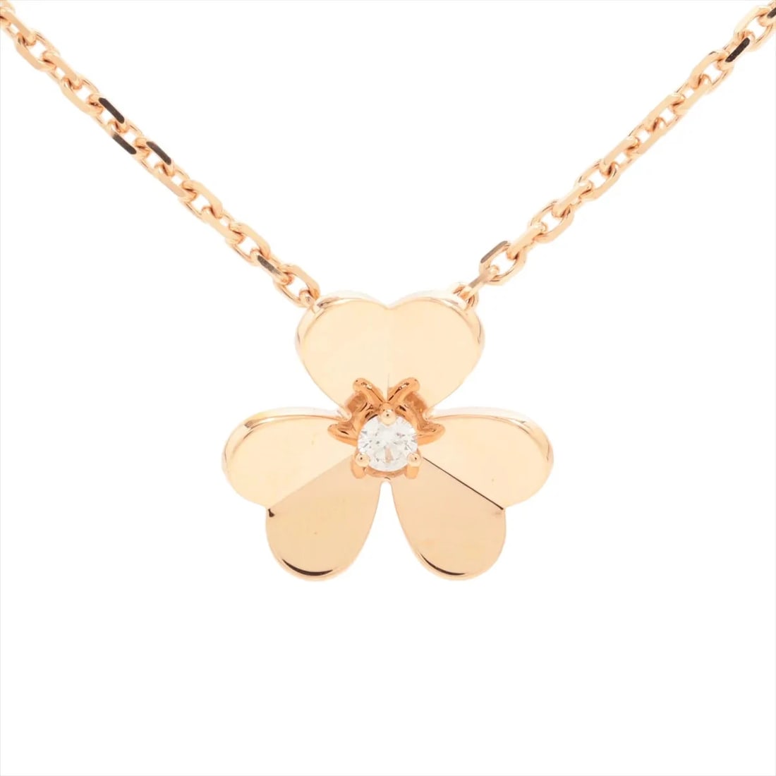 VAN CLEEF & ARPELS FRIVOLE SMALL DIAMOND NECKLACE 750(PG): Van Cleef & Arpels Frivole Small diamond Necklace 750(PG) Brand: Van Cleef & Arpels Type: Necklace Material: none Main Stone Natural Color: 750(PG) Size: Chain length:42.3 Accessories: None