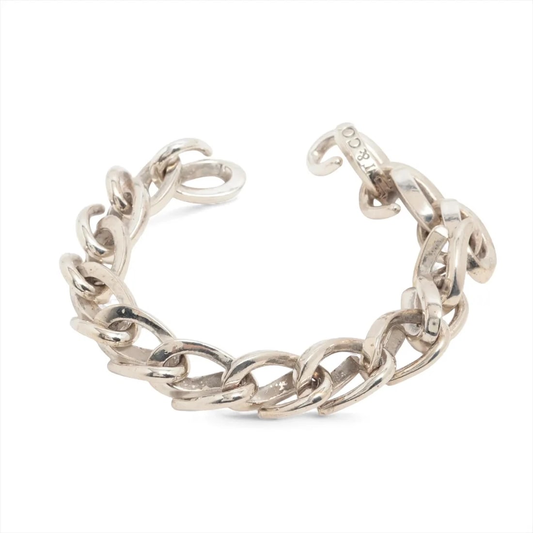 TIFFANY FORGE BRACELET 925 SILVER: Tiffany forge Bracelet 925 Silver Brand: Tiffany Type: Bracelet Material: Silver Color: 925 Silver Size: Bracelet length:17 Accessories: None Accessories Notice: When purchasing pre-owned