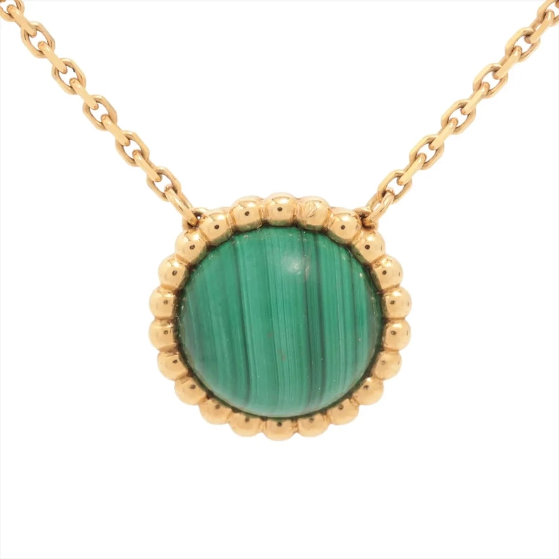 VAN CLEEF & ARPELS PERRELET COULEUR MALACHITE NECKLACE 750(YG): Van Cleef & Arpels PERRELET Couleur Malachite Necklace 750(YG) Brand: Van Cleef & Arpels Type: Necklace Material: none Color: 750(YG) Size: Chain length:42.9 Accessories: None Accessories