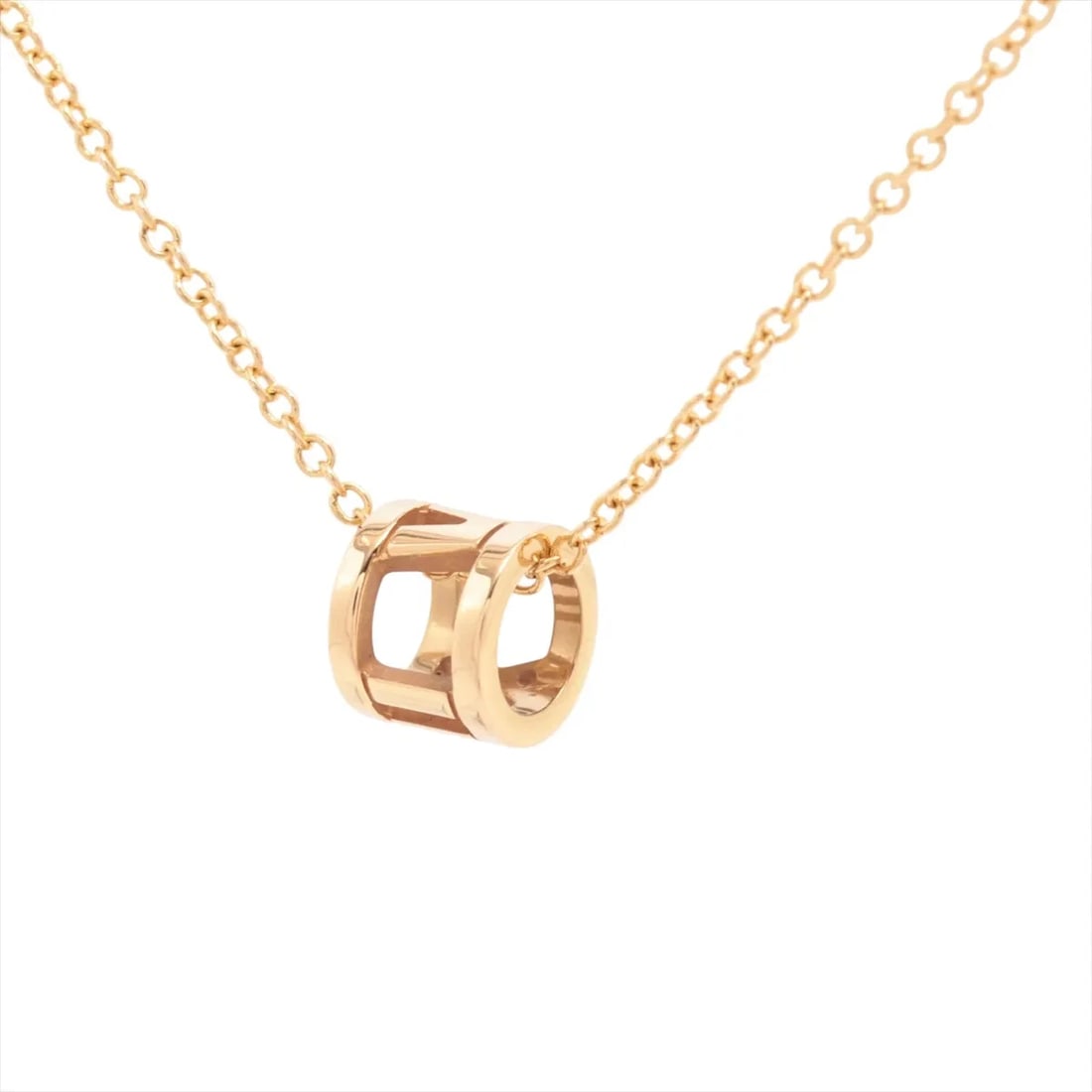 TIFFANY OPEN ATLAS NECKLACE 750(YG): Tiffany Open Atlas Necklace 750(YG) Brand: Tiffany Type: Necklace Material: none Color: 750(YG) Size: Chain length:41.8 Accessories: None Accessories Notice: When purchasing pre-owned goods,