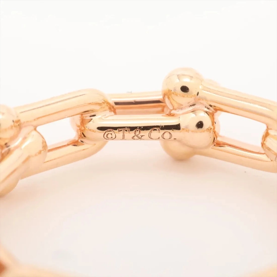 TIFFANY HARDWARE MICRO LINK RING 750(PG) - 3