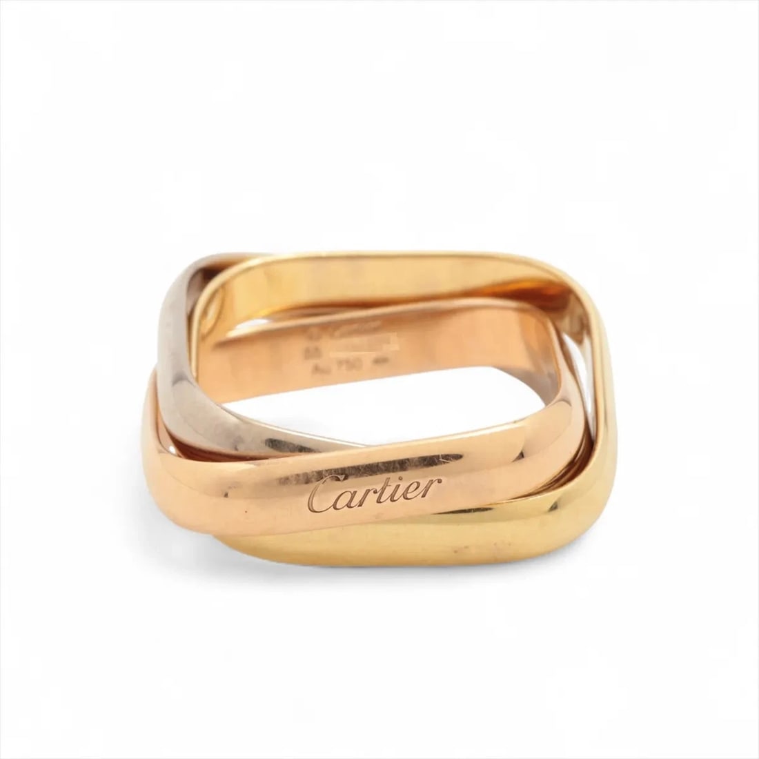 CARTIER TRINITY CUSHION RING 750(YG×PG×WG) 55 (1 of 2)