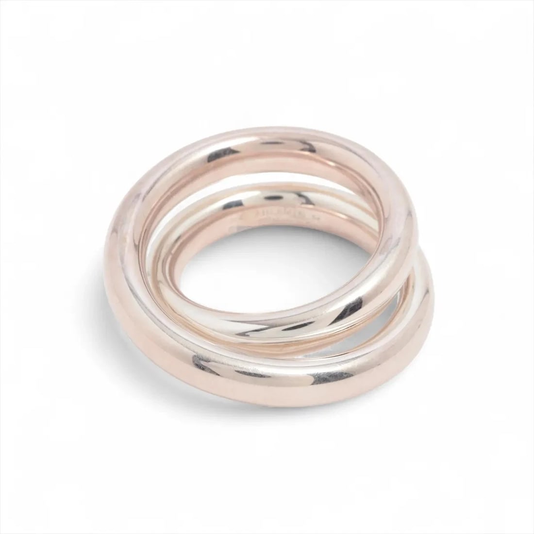 HERMÈS VERTIGES RING 925 SILVER: Hermès Vertiges Ring 925 Silver Brand: Hermès Type: Ring Material: Silver Color: 925 Silver Size: 6.25 - 6.5 US Accessories: None Accessories Notice: When purchasing pre-owned goods, pleas