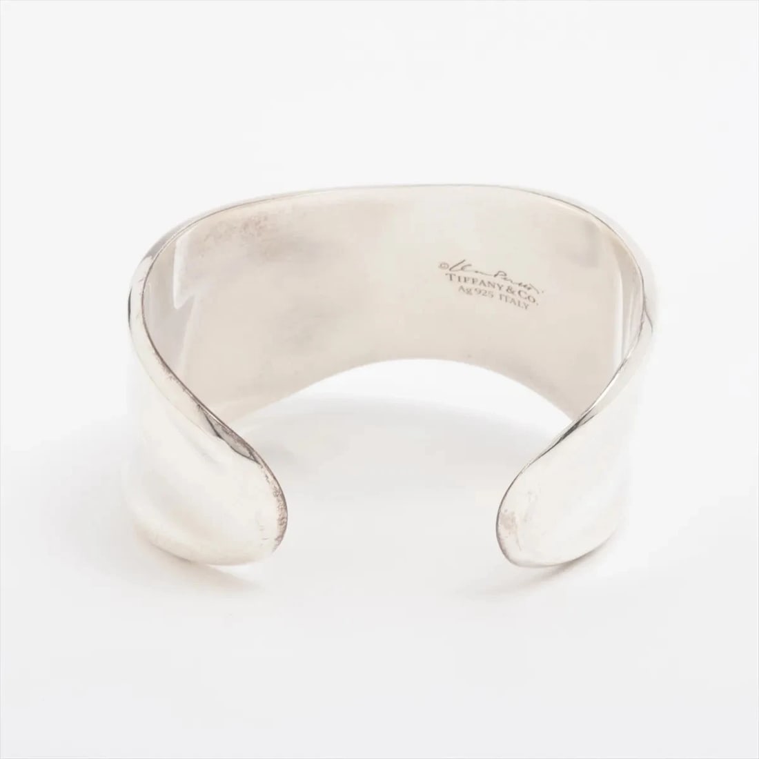 TIFFANY BONE CUFF BANGLE 925 SILVER - 2
