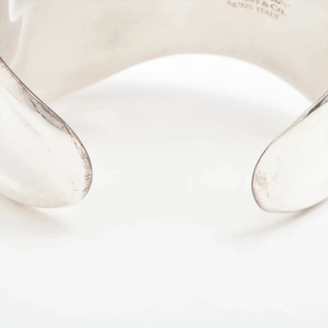 TIFFANY BONE CUFF BANGLE 925 SILVER - 5