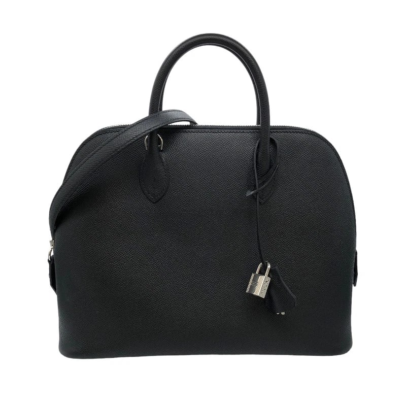 HERMES BORED HANDBAG: HERMES Bored Handbag Brand: HERMES Type: Handbag Material: Epsom Color: Black SilverHardware Size: W11.8 x H9.1x D5.3inch Accessories: None Accessories Notice: When purchasing pre-owned go