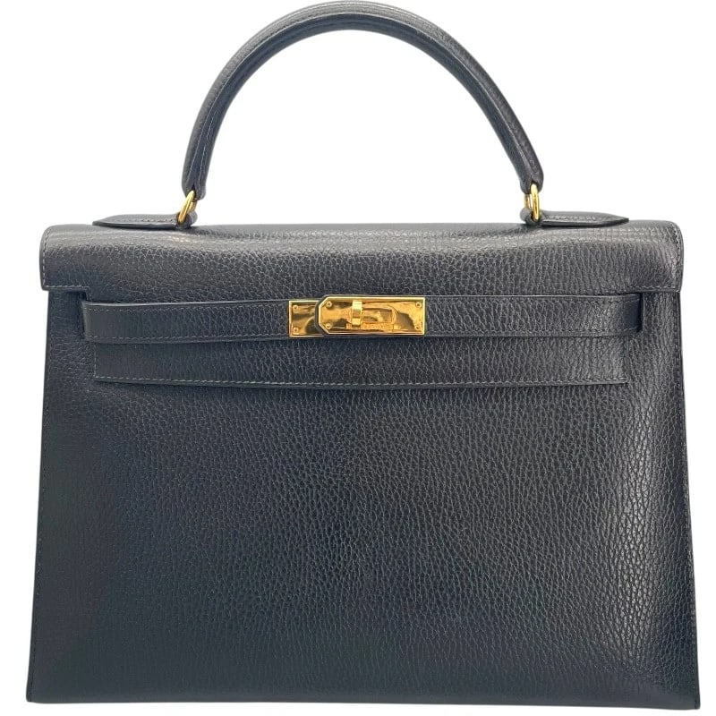 HERMES KELLY 32 OUTSIDE SEWING SHOULDER BAG: HERMES Kelly 32 outside sewing Shoulder Bag Brand: HERMES Type: Shoulder Bag Material: Ardenne Color: Black GD Hardware Size: W12.6 x H8.9x D4.7inch Shoulder:35.0inch Accessories: None Acc