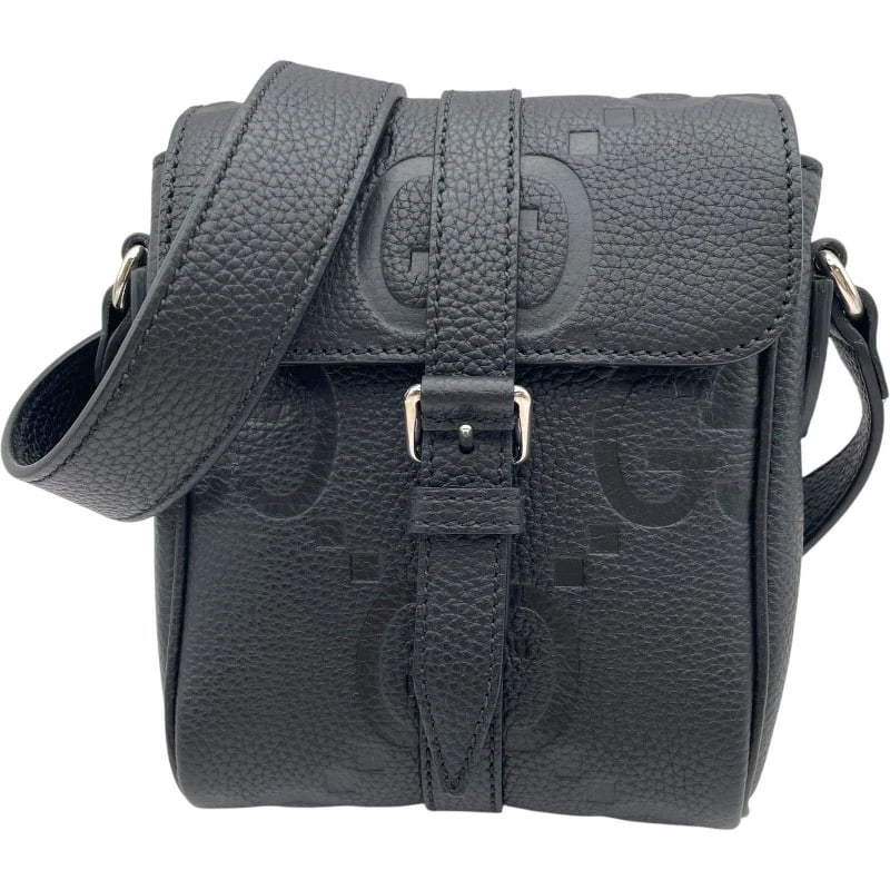GUCCI JUMBO GG SMALL MESSENGER BAG SHOULDER BAG: GUCCI Jumbo GG Small Messenger Bag Shoulder Bag Brand: GUCCI Type: Shoulder Bag Material: leather Color: black Size: W5.9 x H6.7x D2.0inch Shoulder:37.8inch Accessories: None Accessories N