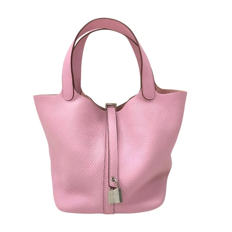 HERMES PICO TAN LOCK HANDBAG (1 of 8)
