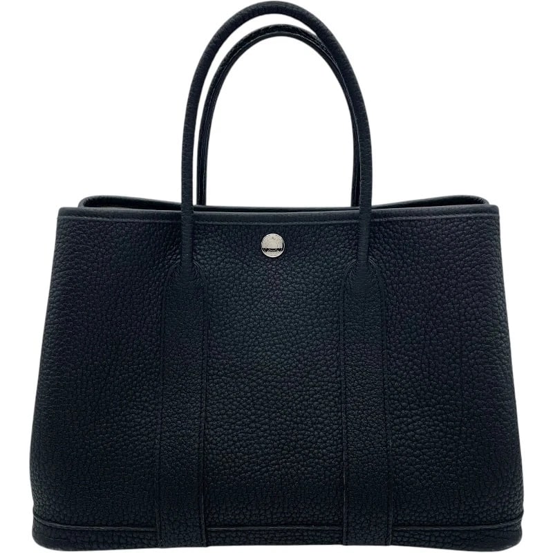 HERMES GARDEN PARTY TPM HANDBAG: HERMES Garden party TPM Handbag Brand: HERMES Type: Handbag Material: Exterior Material Country Color: Exterior Color Black SilverHardware Size: W11.8 x H8.3x D5.5inch Accessories: None Ac