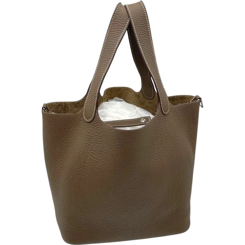 HERMES PICO TAN LOCK MM HANDBAG (1 of 12)