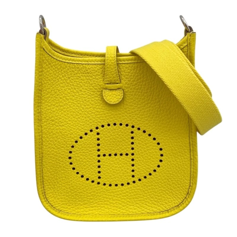 HERMES EVELYN TPM SHOULDER BAG: HERMES Evelyn TPM Shoulder Bag Brand: HERMES Type: Shoulder Bag Material: Taurillon Clemence Color: SVHardware Size: W6.3 x H7.1x D2.0inch Shoulder:34.3inch Accessories: None Accessories N