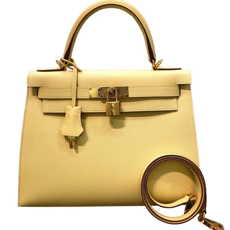 HERMES KELLY 28 OUTSIDE STITCHING HANDBAG: HERMES Kelly 28 Outside stitching Handbag Brand: HERMES Type: Handbag Material: Epsom Color: Jonupussan Size: W11.0 x H8.3x D4.3inch Accessories: None Accessories Notice: When purchasing p